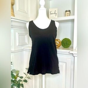 Madewell Black Scoop Neck Pocket Tank Top Size XS